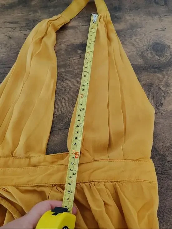 Lulus Heavenly Hues Marigold Yellow Maxi Adjustable Boho - Picture 9 of 9